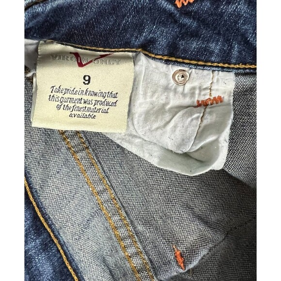 Virgin Only USA Embellished Lowrise Bootcut Jean  Women's 9  Y2K  Festival Jeans - Picture 7 of 13